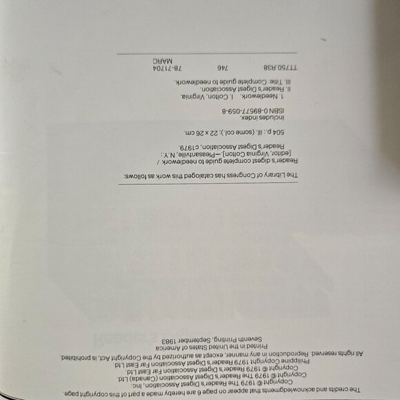 Readers Digest Complete Guide To Needlework Hardcover Book Embroidery Knitting Q - Picture 4 of 15